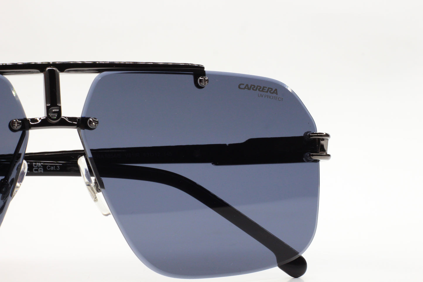 Carrera 1054/S V81IR Ruthenium Grey Rimless Designer Luxury Sunglasses -Ma