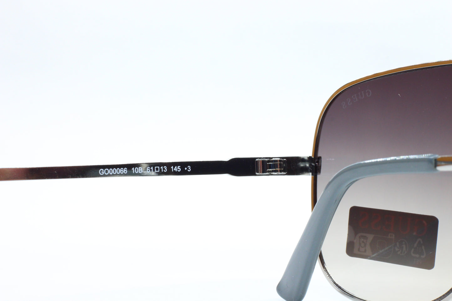 Guess GO00066 10B Silver Flash Mirror Gradient Metal Luxury Italy Sunglasses -Ma