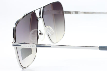 Guess GO00066 10B Silver Flash Mirror Gradient Metal Luxury Italy Sunglasses -Ma