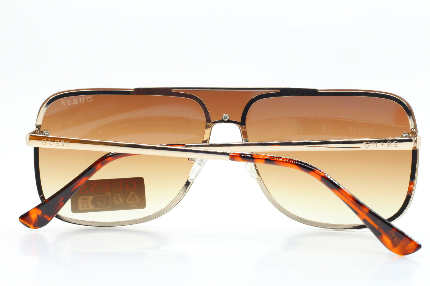 Guess GO00053 32F Bronze Gold Gradient Metal Luxury Italy Sunglasses -Wo