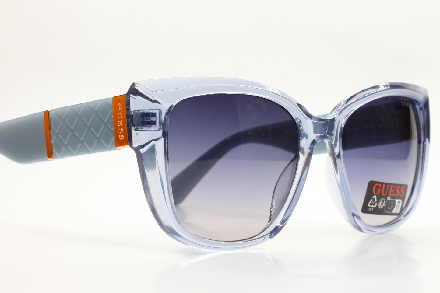 Guess GO00051 84W Crystal Blue Gradient Acetate Luxury Italy Sunglasses -Wo