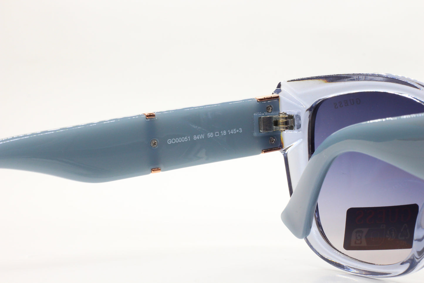 Guess GO00051 84W Crystal Blue Gradient Acetate Luxury Italy Sunglasses -Wo