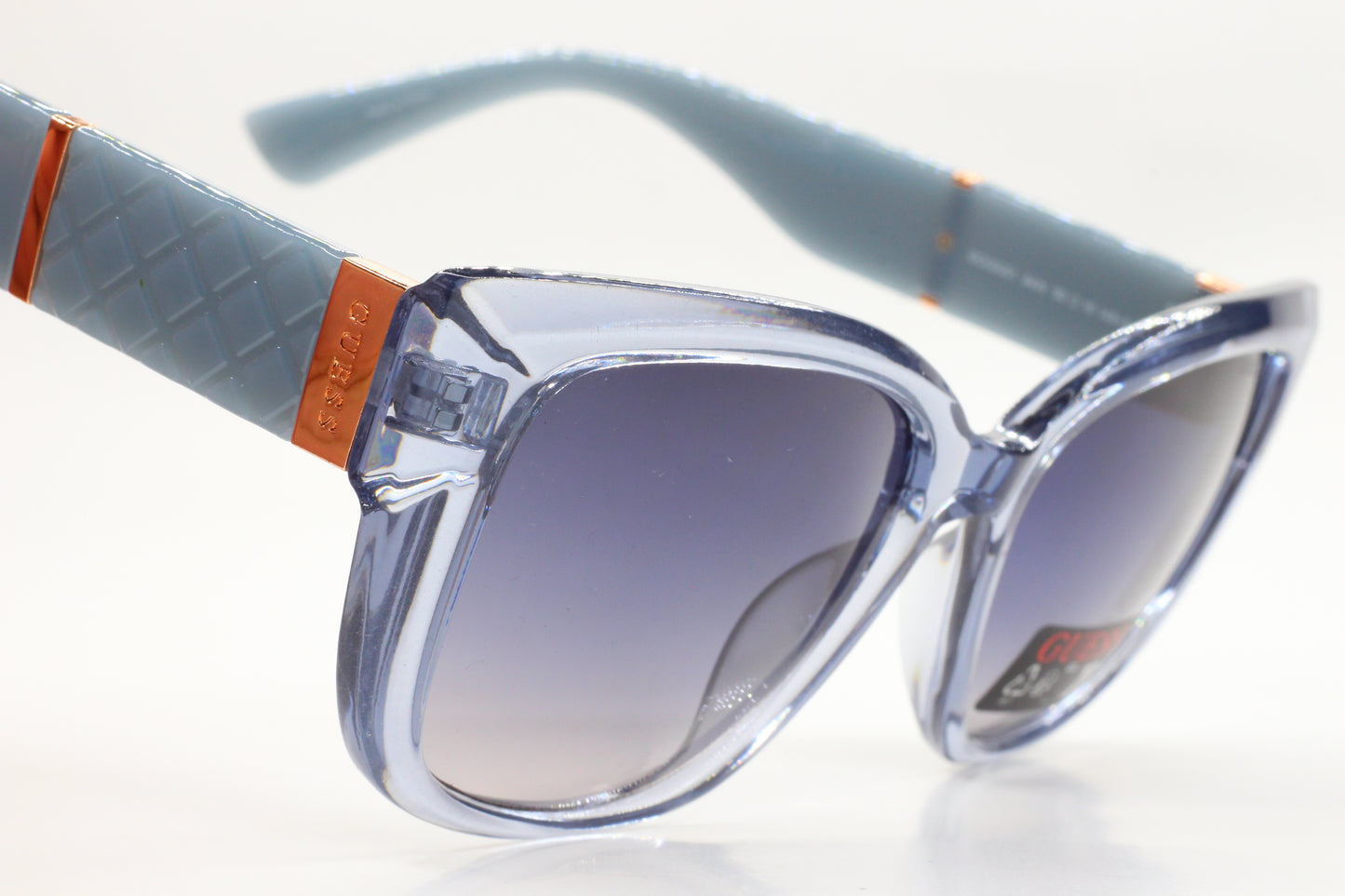 Guess GO00051 84W Crystal Blue Gradient Acetate Luxury Italy Sunglasses -Wo