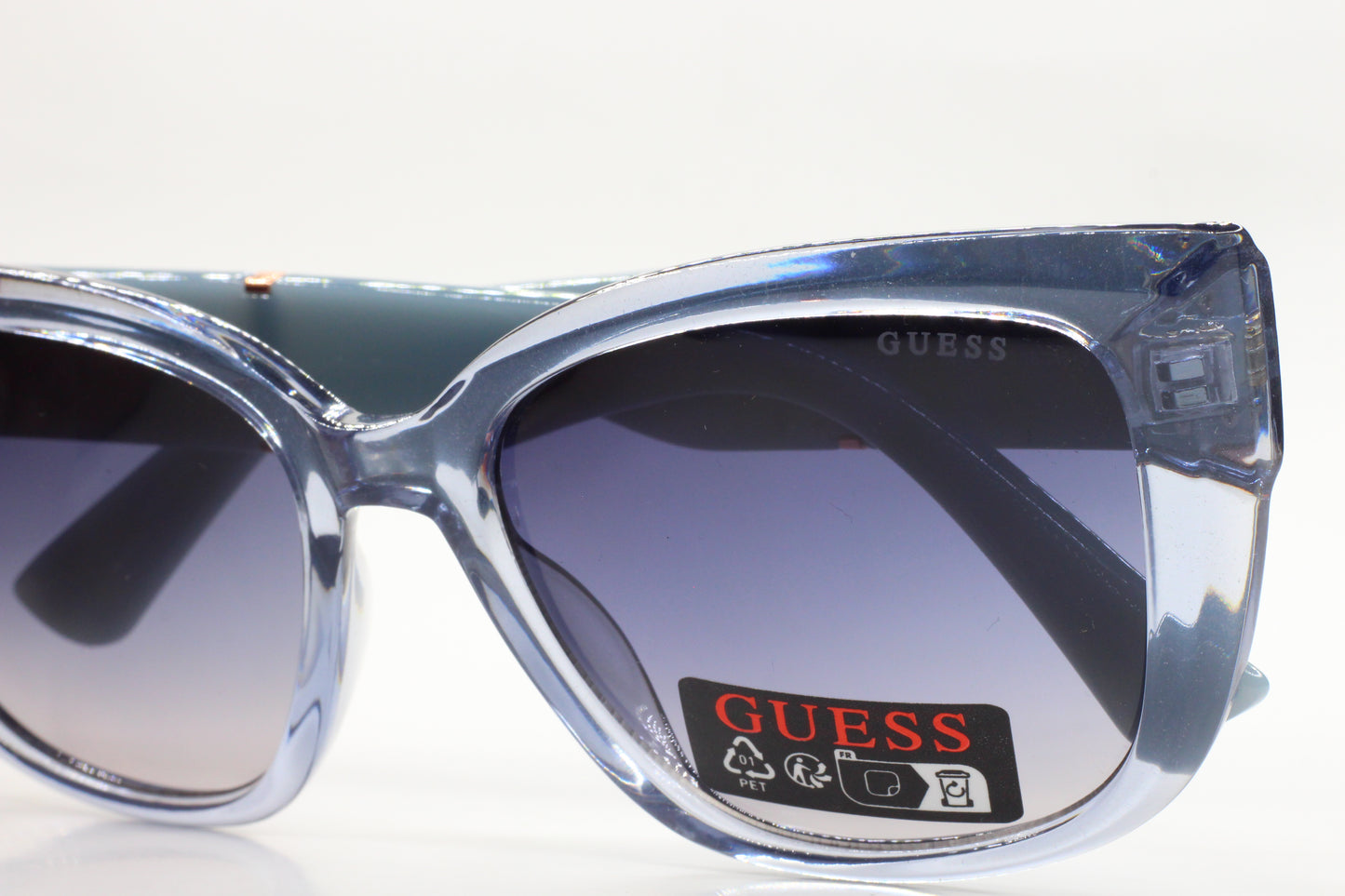 Guess GO00051 84W Crystal Blue Gradient Acetate Luxury Italy Sunglasses -Wo