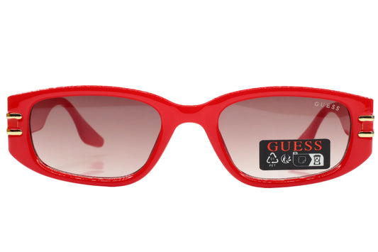 Guess GO00071 66F Red Gold Gradient Acetate Designer Luxury Sunglasses -Wo
