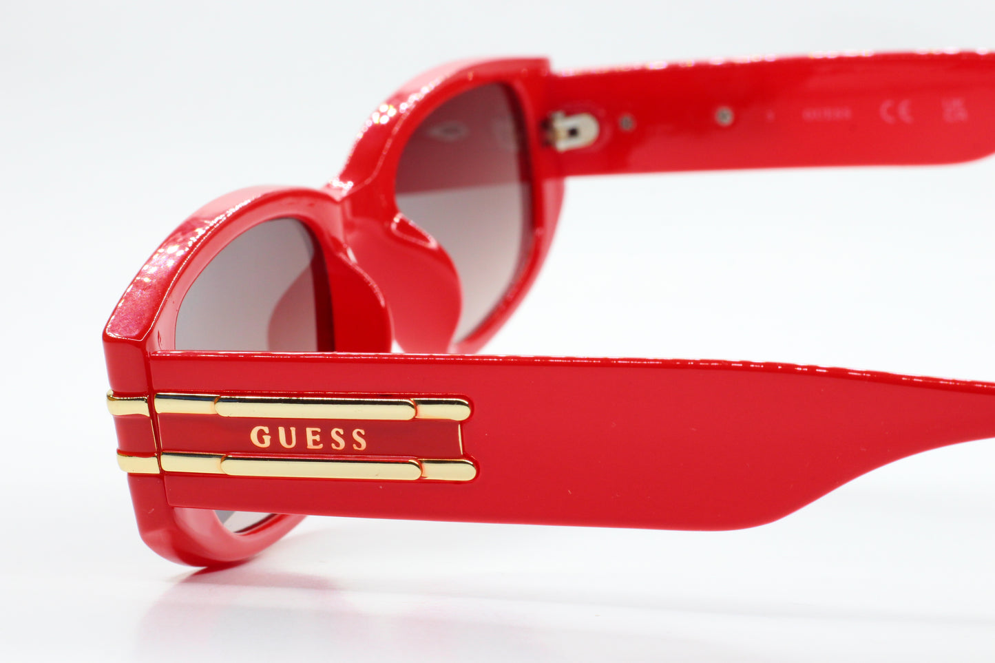 Guess GO00071 66F Red Gold Gradient Acetate Designer Luxury Sunglasses -Wo