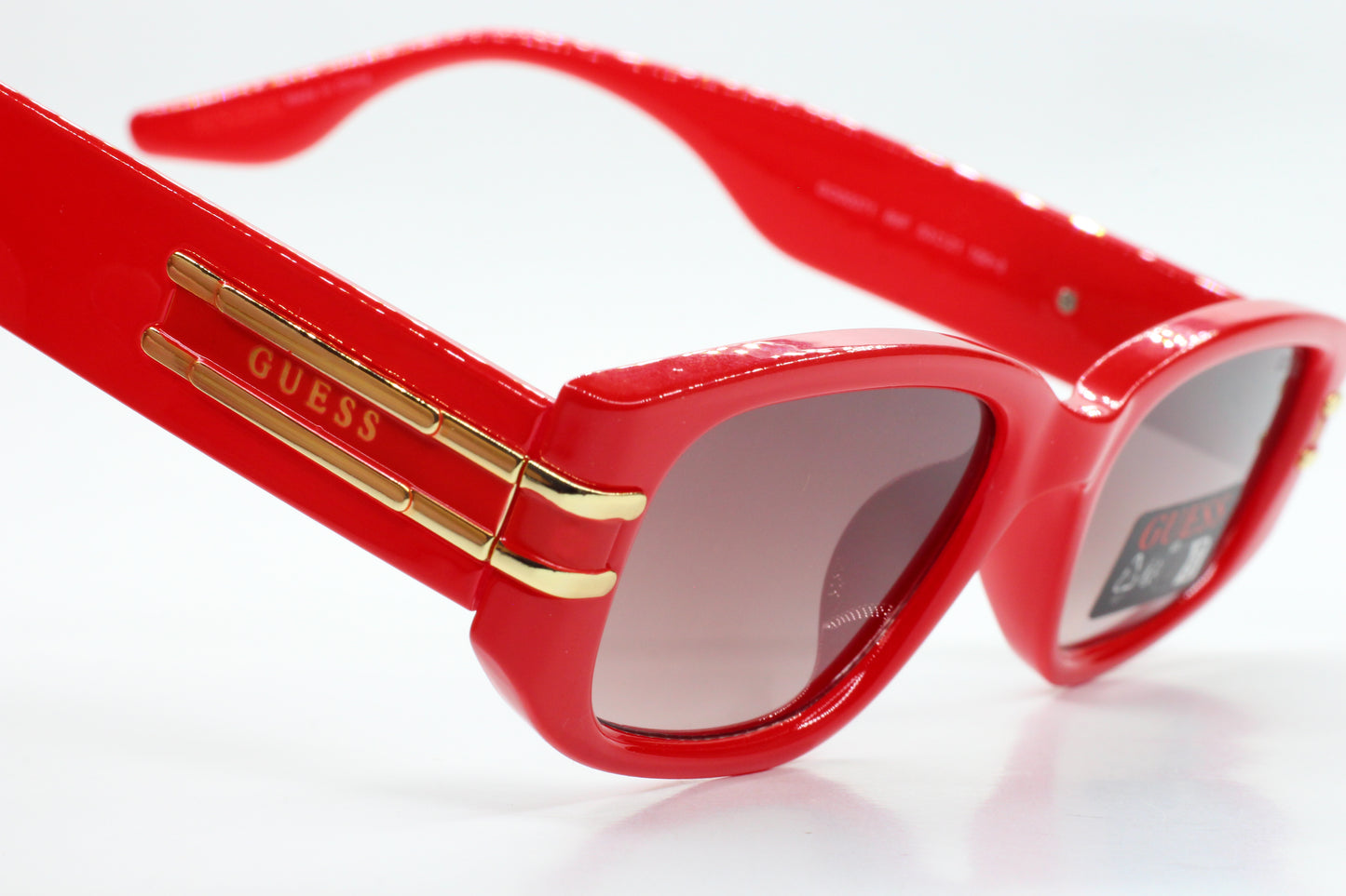 Guess GO00071 66F Red Gold Gradient Acetate Designer Luxury Sunglasses -Wo