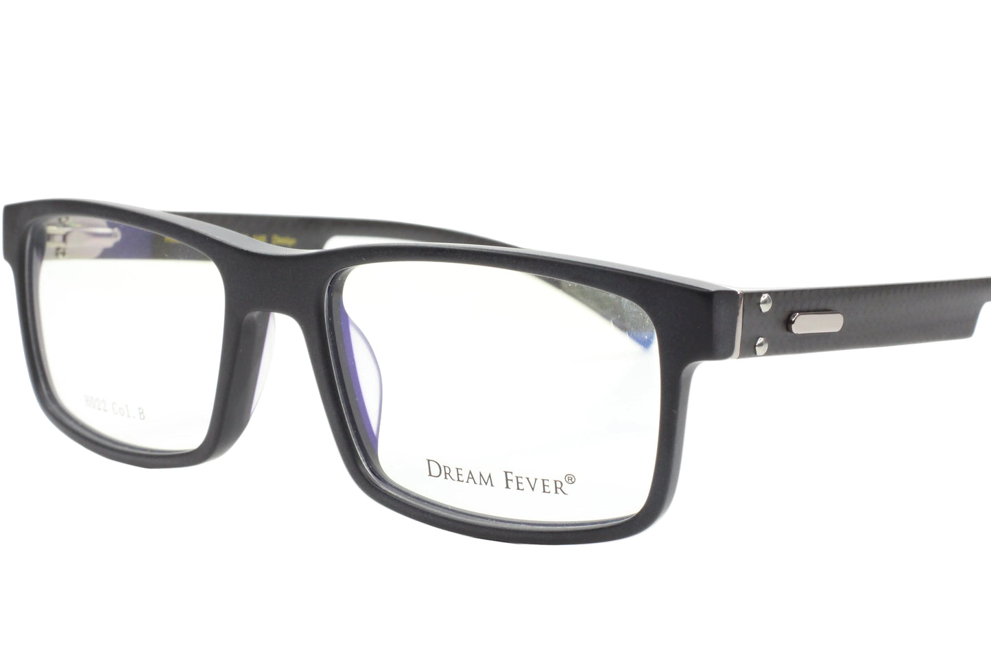 Dream Fever K022 Matte Black Acetate Designer Eyeglasses Frames 54MM
