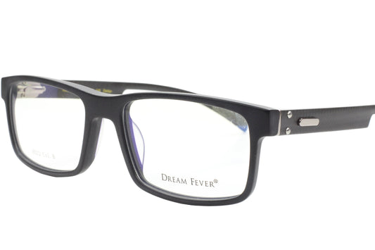Dream Fever K022 Matte Black Acetate Designer Eyeglasses Frames 54MM