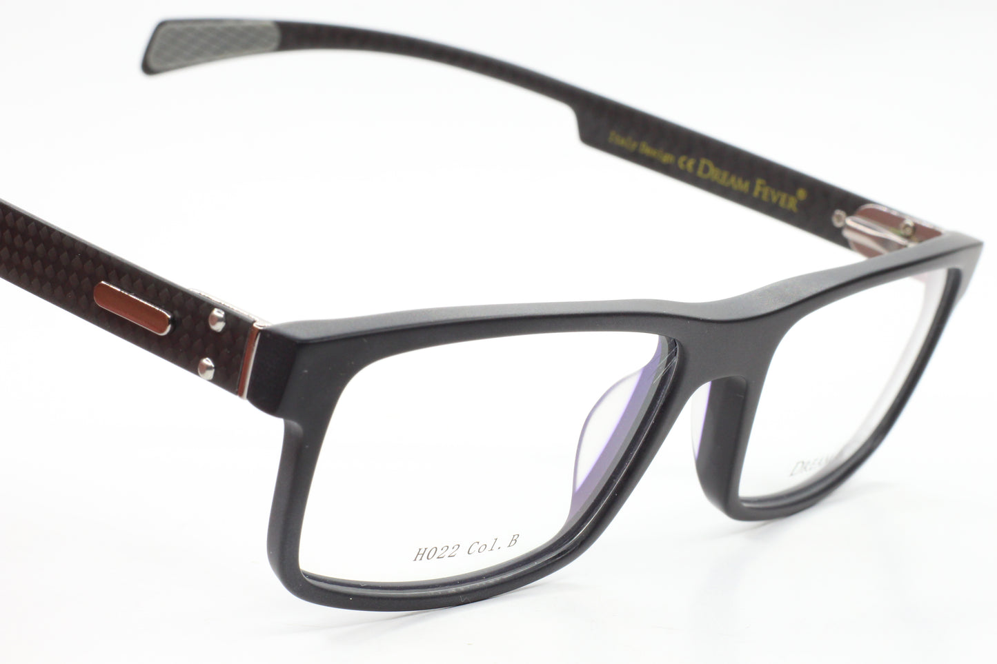 Dream Fever K022 Matte Black Acetate Designer Eyeglasses Frames 54MM