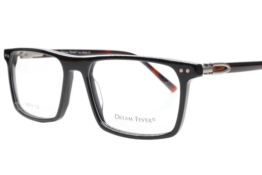 Dream Fever H8219 Black Brown Acetate Designer Italy Eyeglasses 56mm
