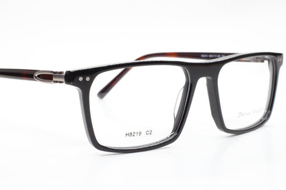 Dream Fever H8219 Black Brown Acetate Designer Italy Eyeglasses 56mm