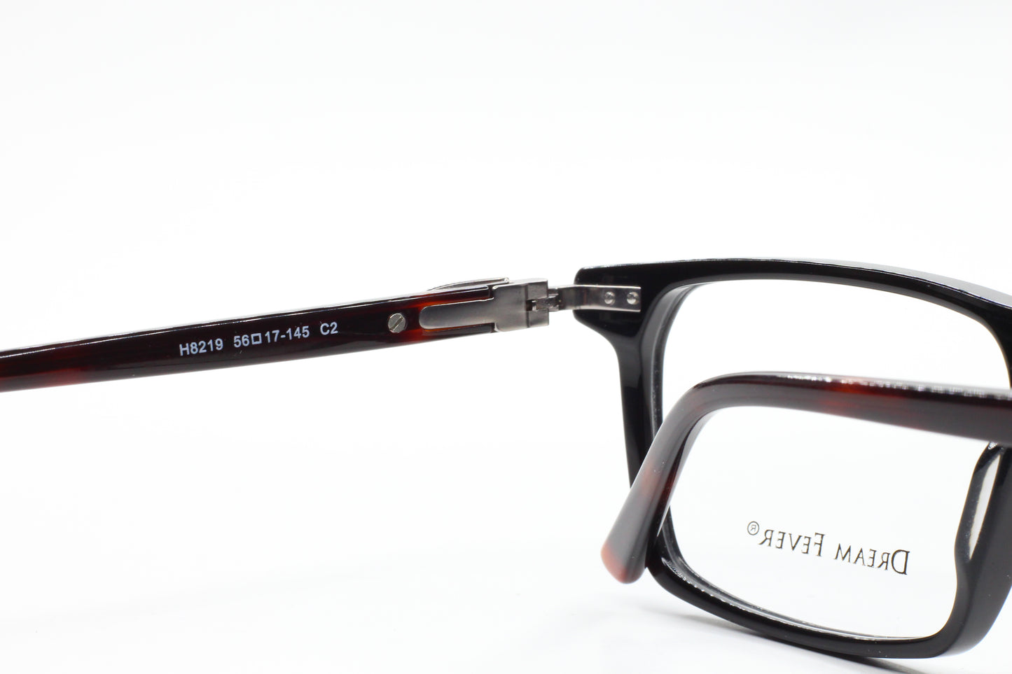 Dream Fever H8219 Black Brown Acetate Designer Italy Eyeglasses 56mm