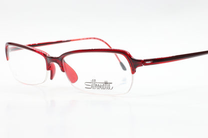 Silhouette SPX 1517 10 6080 Red Designer Luxury Austria Eyeglasses -Wo
