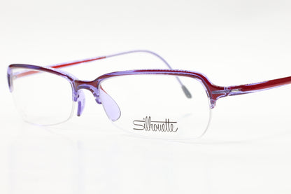 Silhouette SPX 1517 10 6080 Red Designer Luxury Austria Eyeglasses -Wo