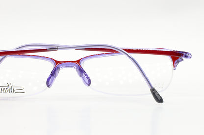 Silhouette SPX 1517 10 6080 Red Designer Luxury Austria Eyeglasses -Wo