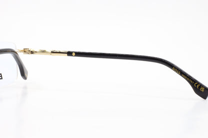 NEW Hugo Boss BOSS 1551/B Gold Black Metal Rimless Italy Luxury Eyeglasses 53mm