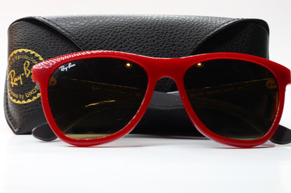 Ray-Ban RB 4184 6044/85 Red Gray ITALY Sunglasses - Eyeglasses, Men, sunglasses, Women