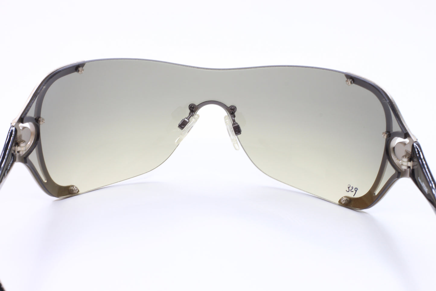 Gianfranco Ferre FG51402 Luxury Silver Black Wrap Designer Sunglasses - sunglasses, Women