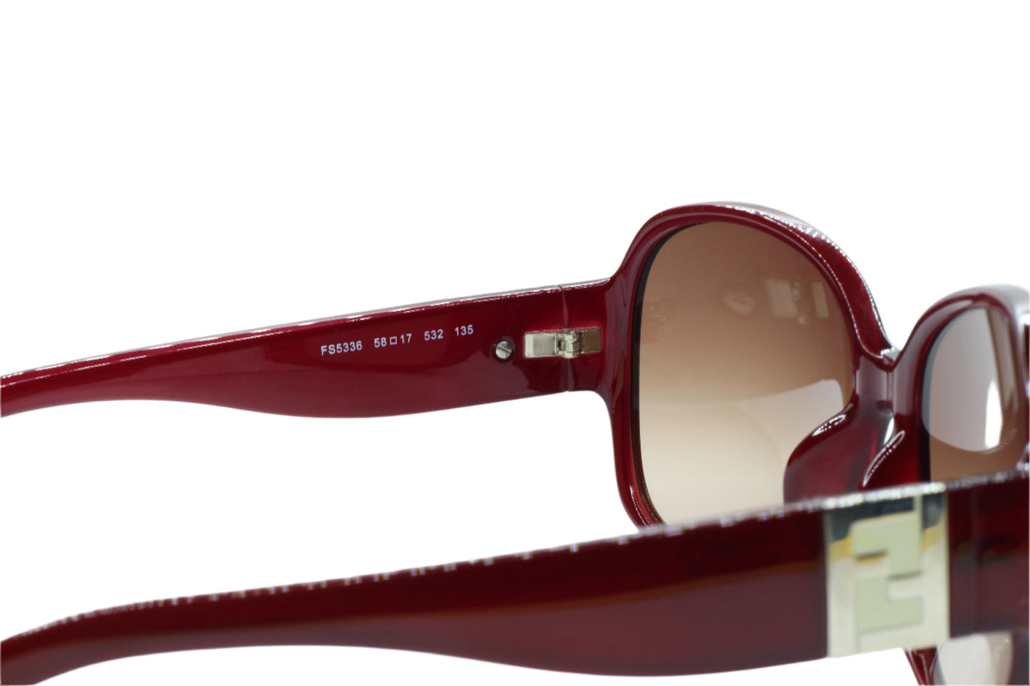 Fendi FS5336 532 Burgundy Oversized Acetate Sunglasses - sunglasses