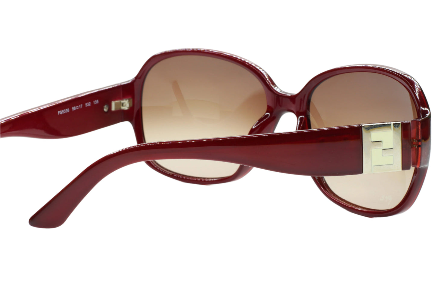 Fendi FS5336 532 Burgundy Gold Italy Luxury Sunglasses Optical Frames ABC Optical sunglasses