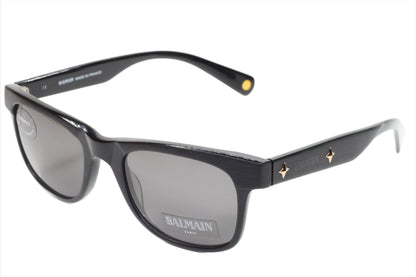 Balmain BL4002 01 Black Acetate Square UV Protection Luxury Sunglasses - Men, sunglasses