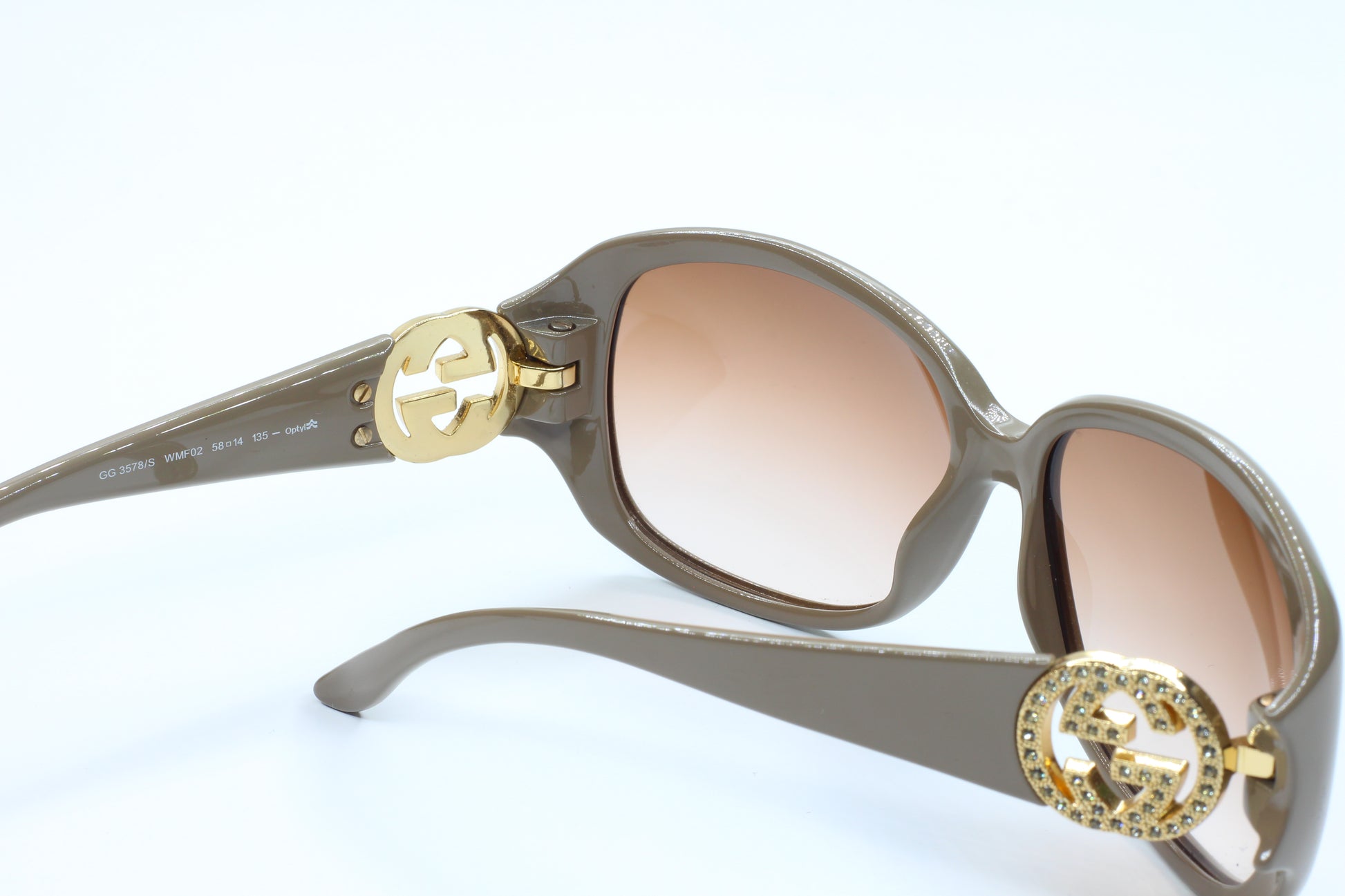 Gucci GG3578/S WMF02 Beige Acetate Luxury Sunglasses