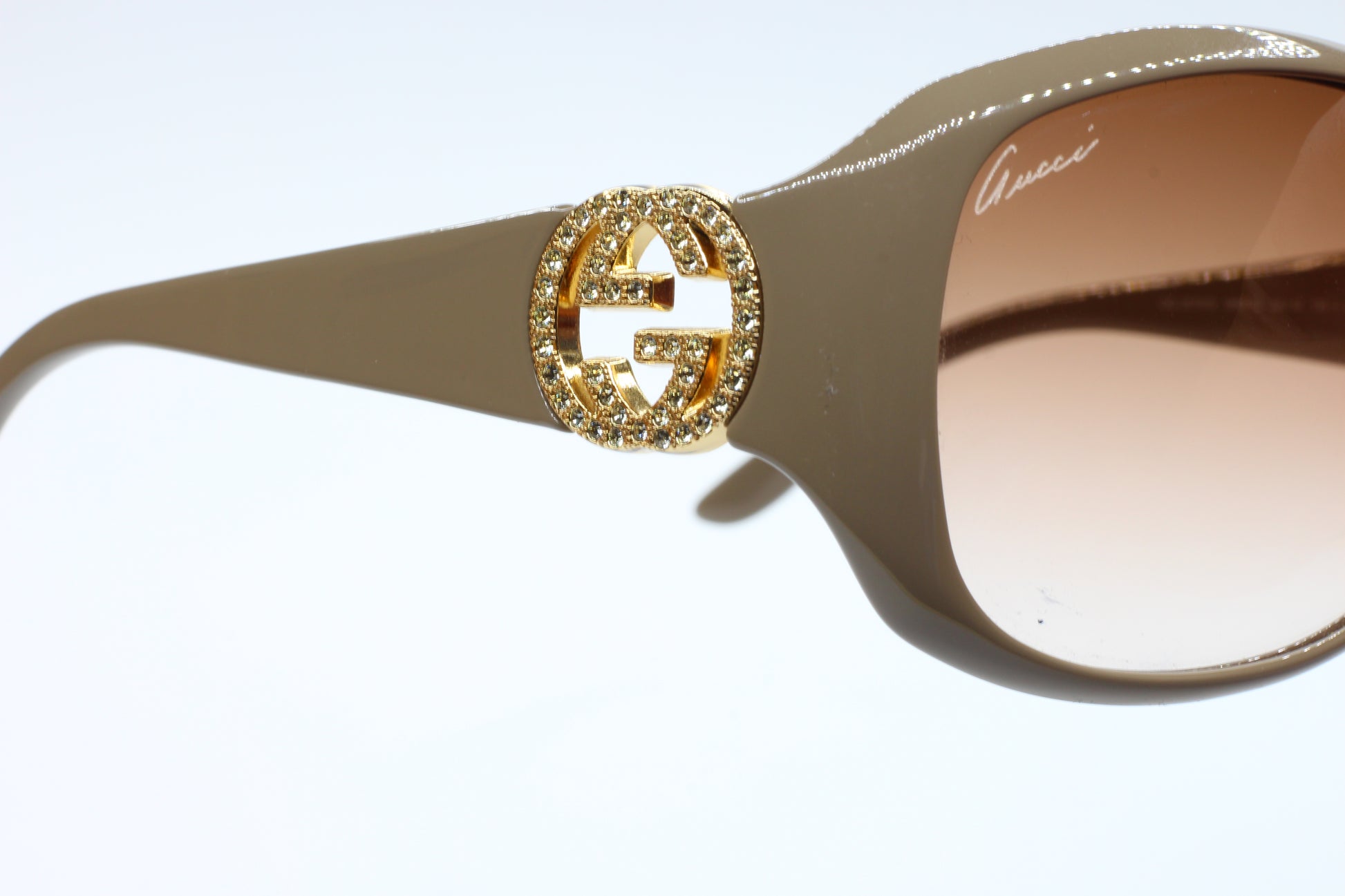 Gucci GG3578/S WMF02 Beige Acetate Luxury Sunglasses