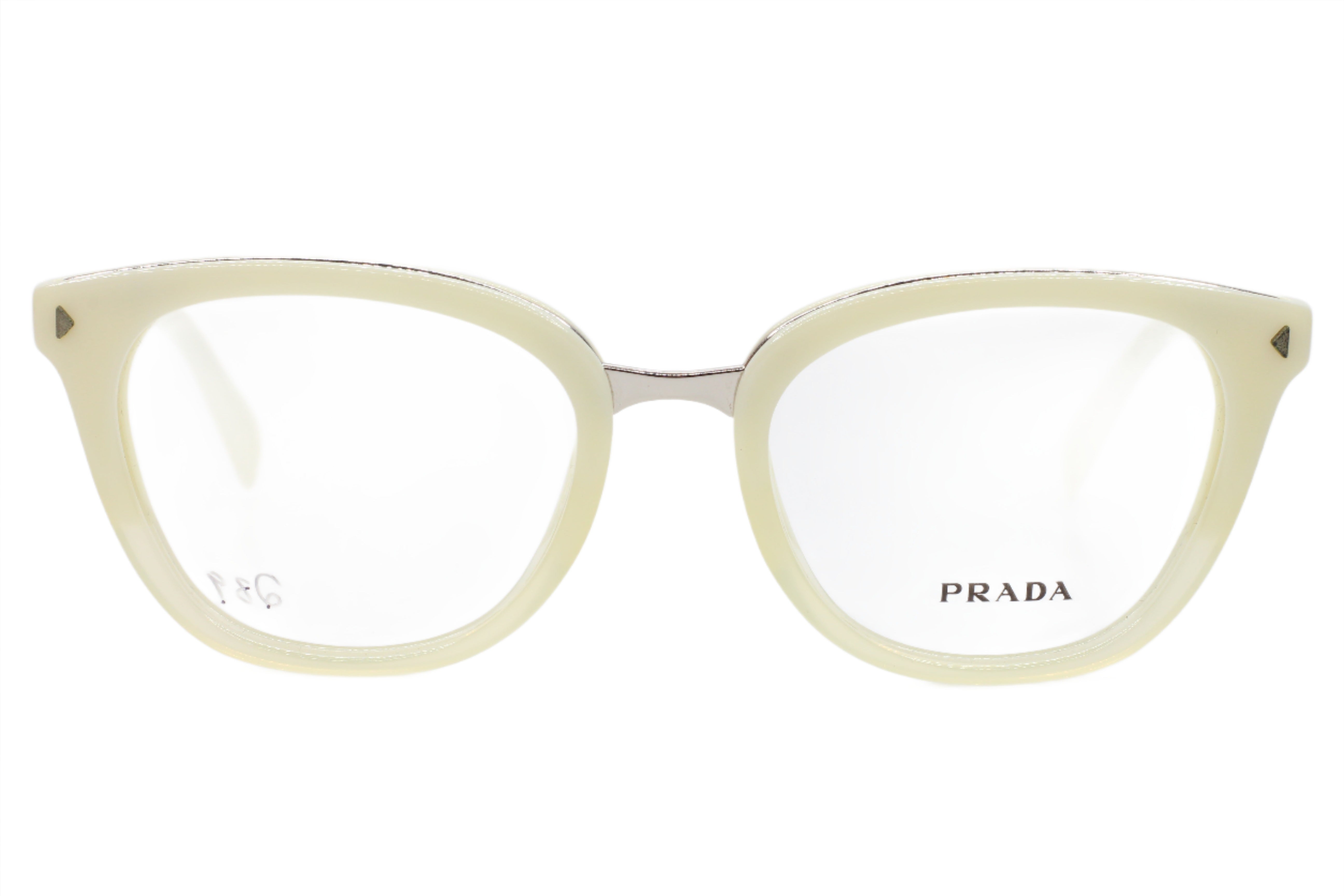 Prada VPR06P 2AU-1O1 Designer Off-White Eyeglasses -Wo – ABC
