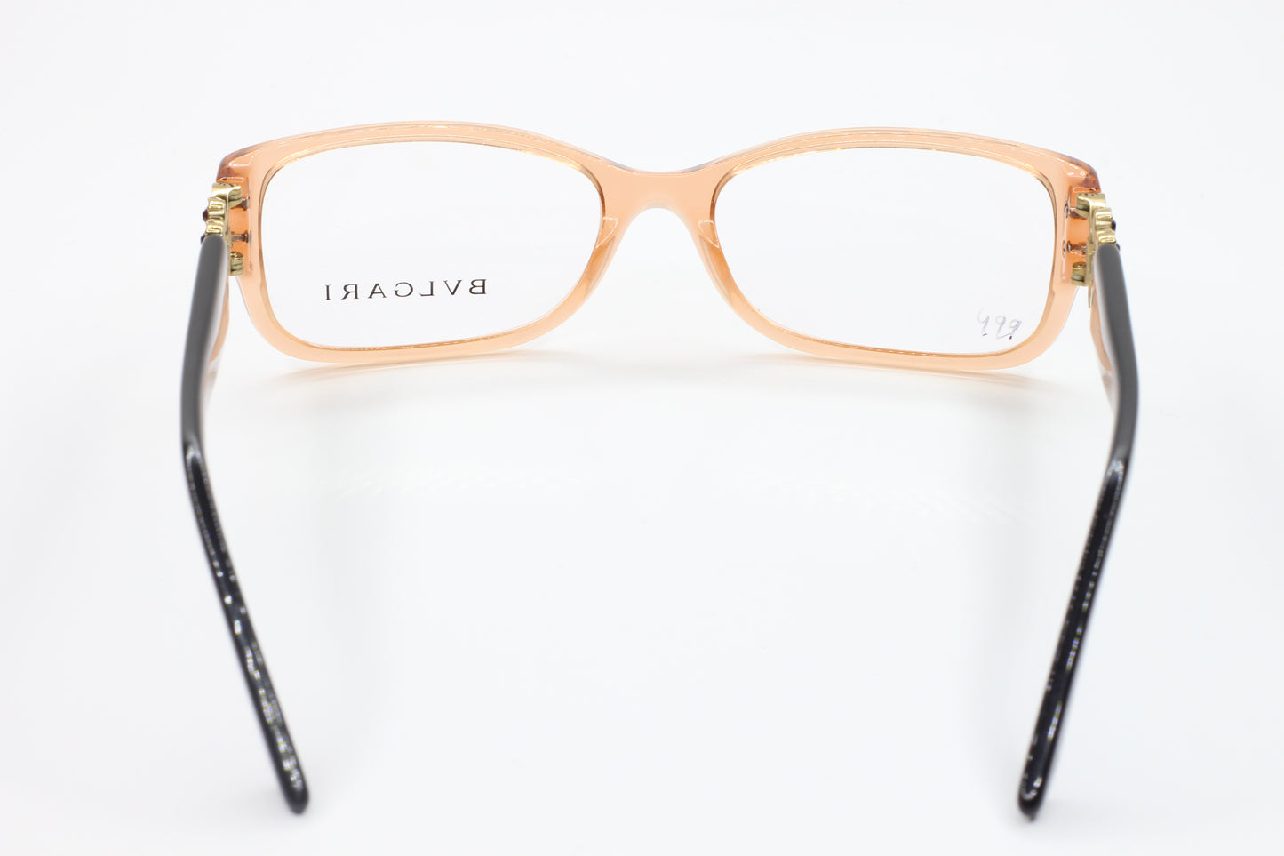 BVLGARI BV4067B 5060 Brown Swarovski Crystal Luxury Eyeglasses - Eyeglasses, Woman, Women