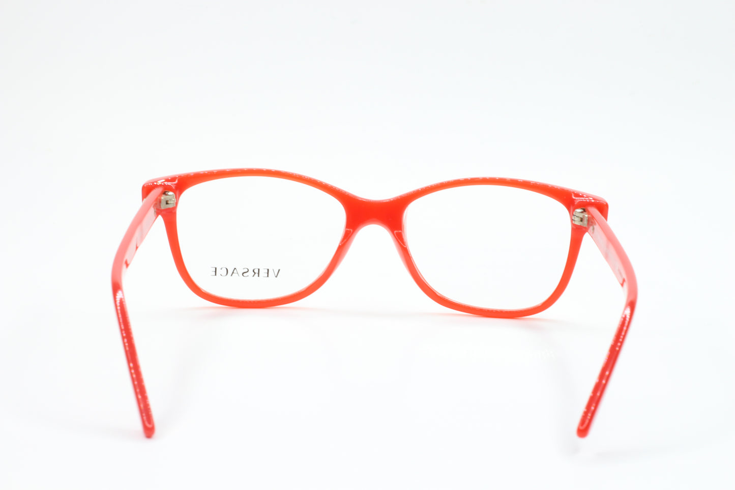 Versace VE3153 942 Red Silver Acetate Designer Italy Eyeglasses Optical Frames ABC Optical Eyeglasses