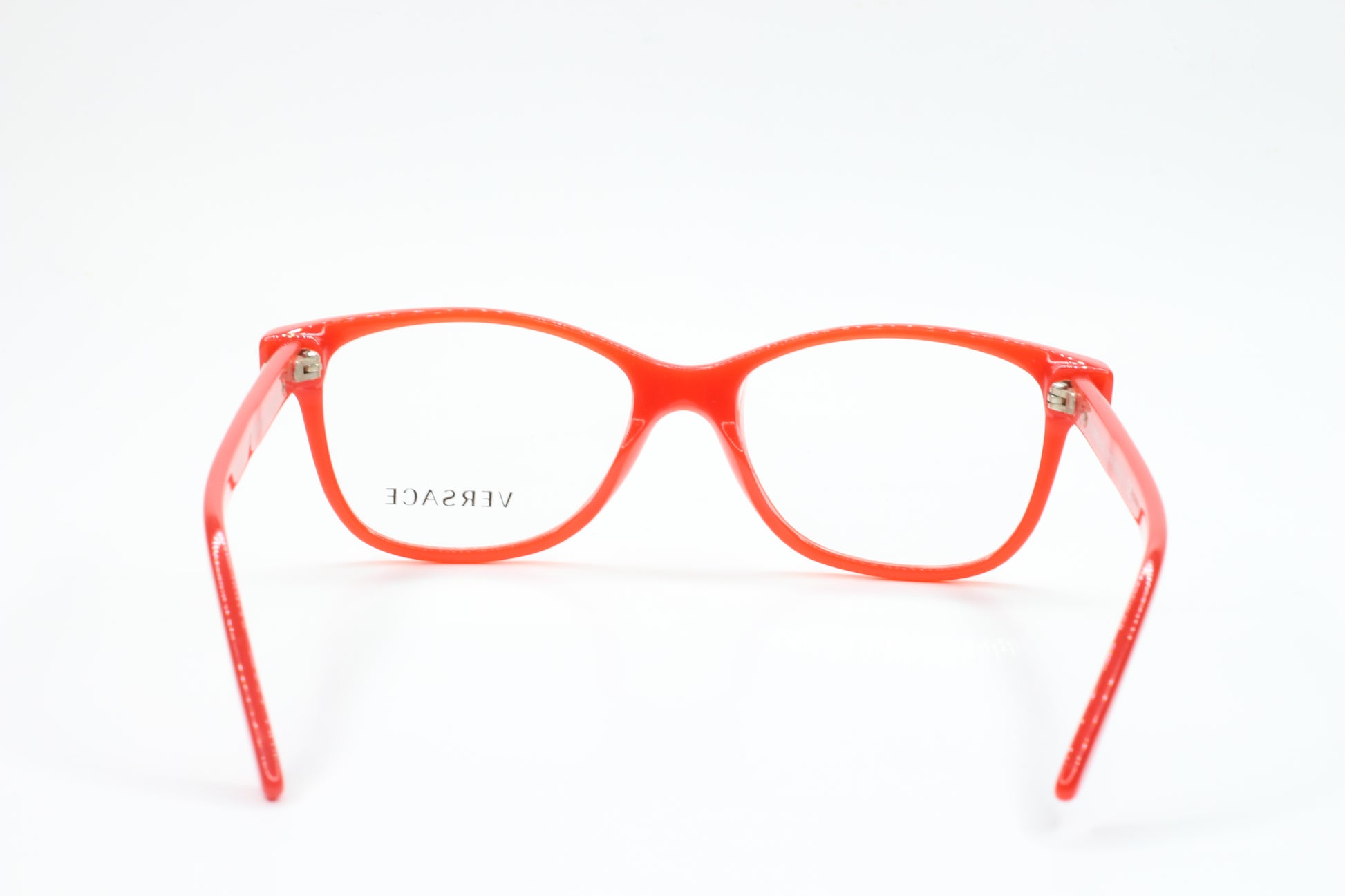 Versace VE3153 942 Red Silver Acetate Designer Italy Eyeglasses Optical Frames ABC Optical Eyeglasses