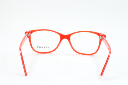 Versace VE3153 942 Red Acetate RX Luxury Eyeglasses - Eyeglasses, Women