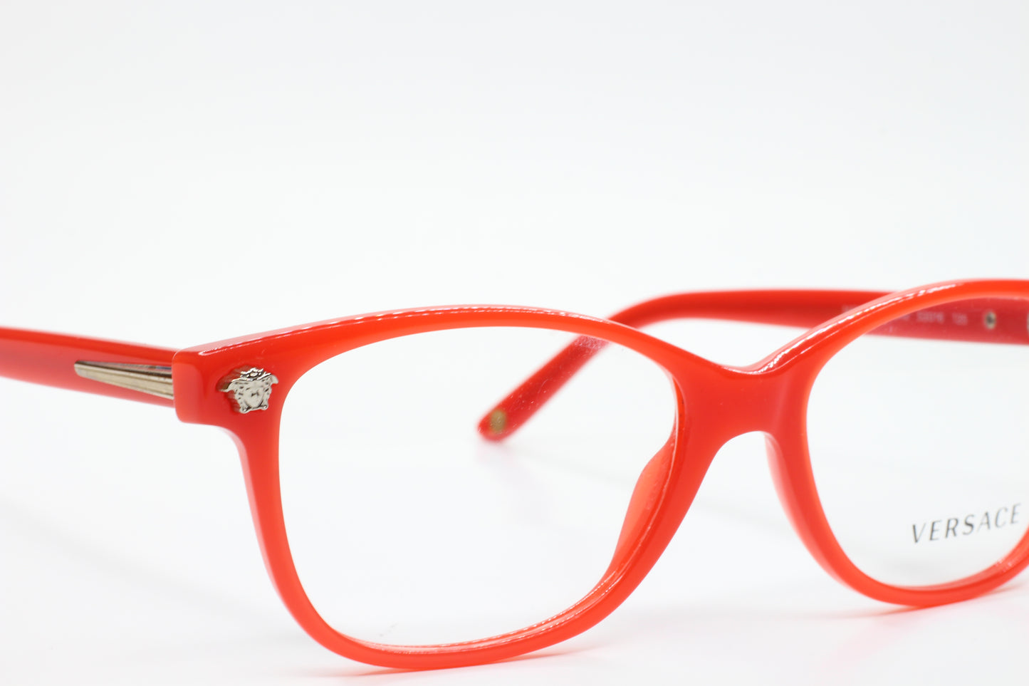 Versace VE3153 942 Red Silver Acetate Designer Italy Eyeglasses Optical Frames ABC Optical Eyeglasses