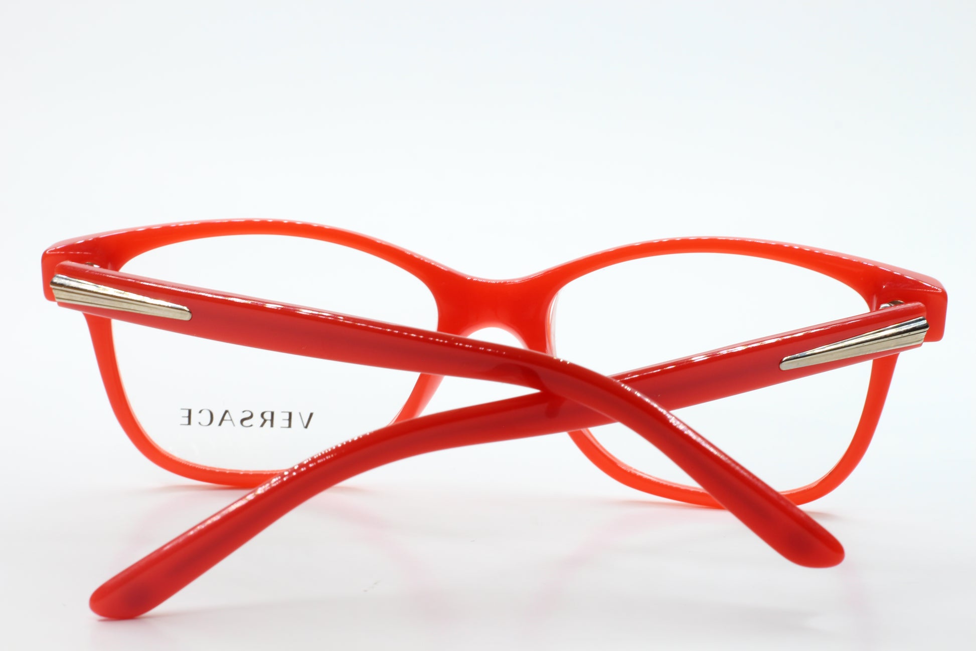Versace VE3153 942 Red Acetate RX Luxury Eyeglasses - Eyeglasses, Women