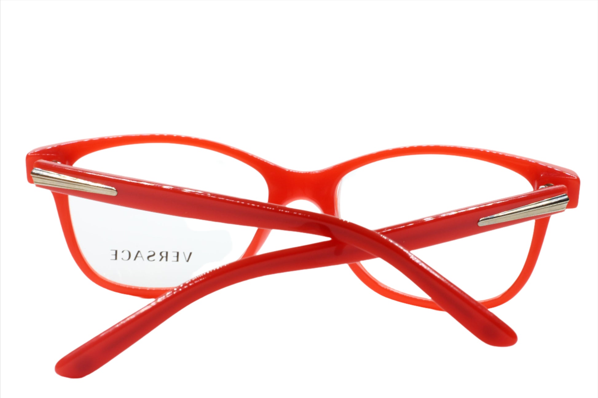 Versace VE3153 942 Red Silver Acetate Designer Italy Eyeglasses Optical Frames ABC Optical Eyeglasses