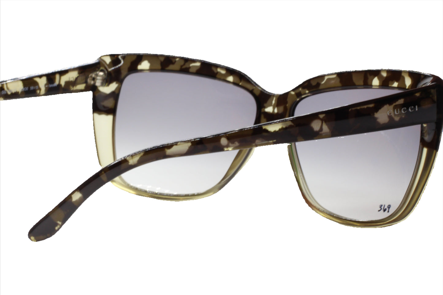 Gucci GG3585/S 3C8O0 Grey Havana Acetate Designer Butterfly Luxury Sunglasses - Man, Men, sunglasses, Woman, Women