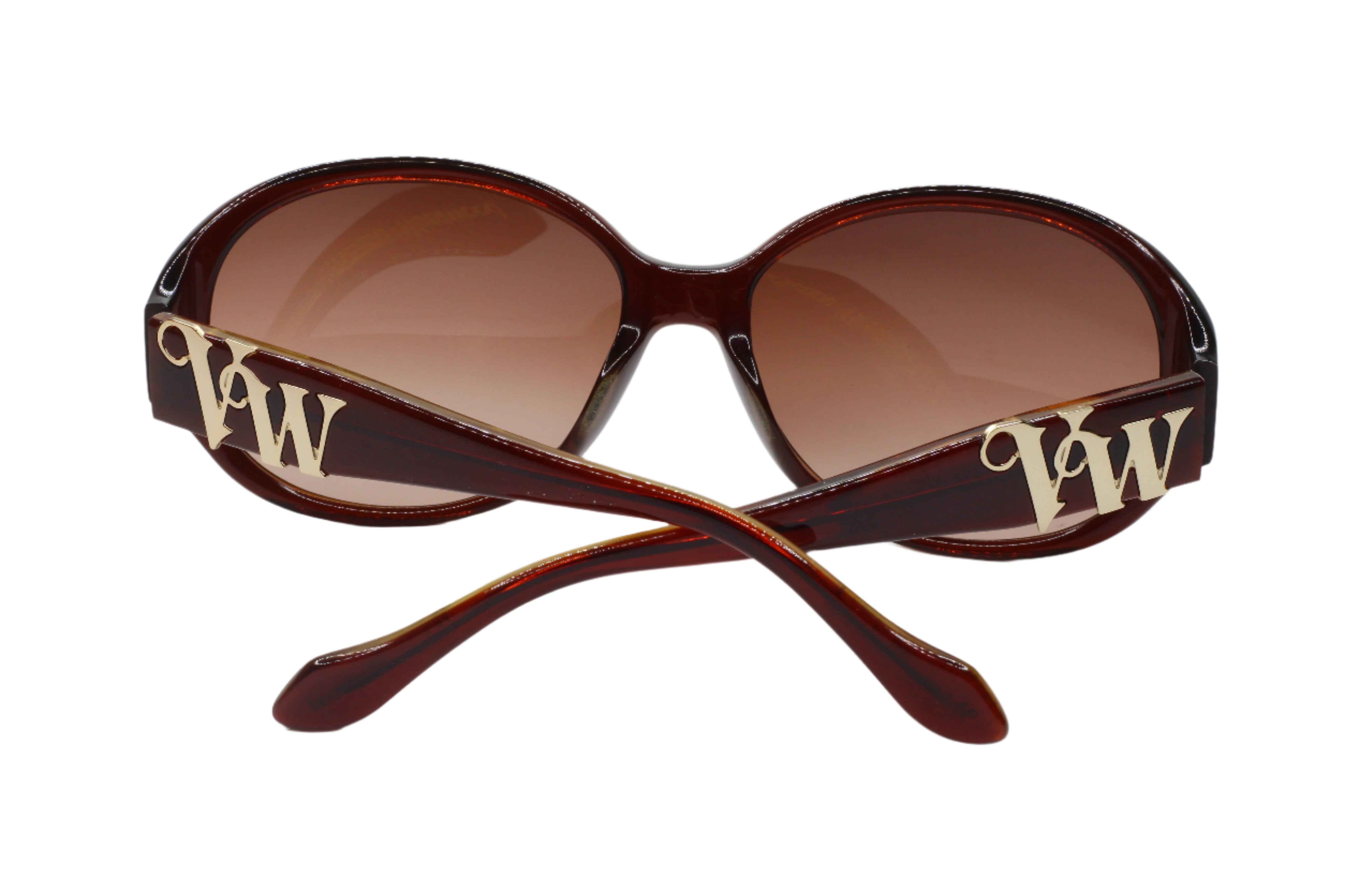 Vivienne Westwood VW75806 Brown Gold Luxury Italy Sunglasses -Wo