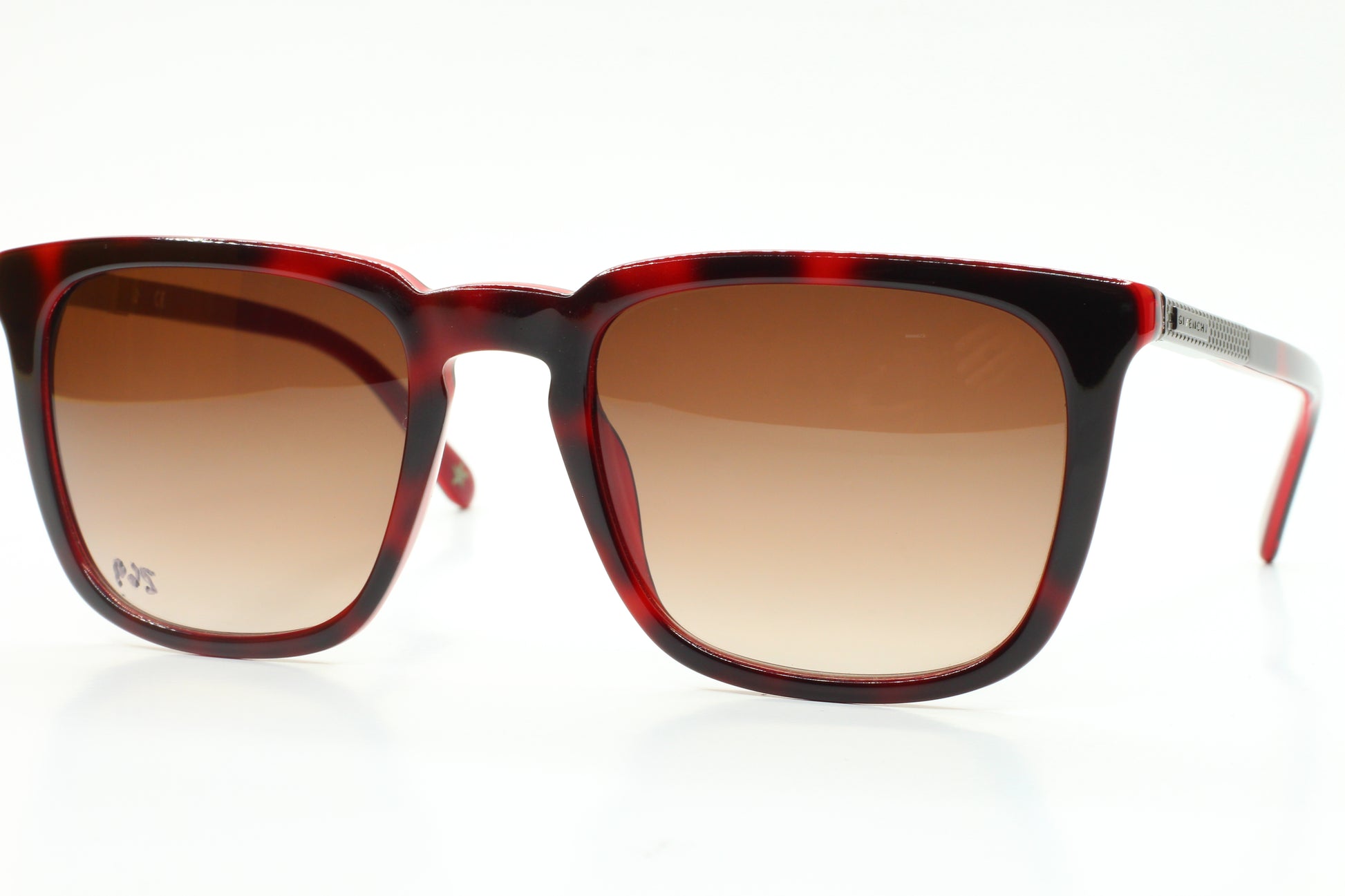 Givenchy SGV817 06XR Red Designer Havana Brown Gradient Luxury Sunglasses - Man, Men, sunglasses