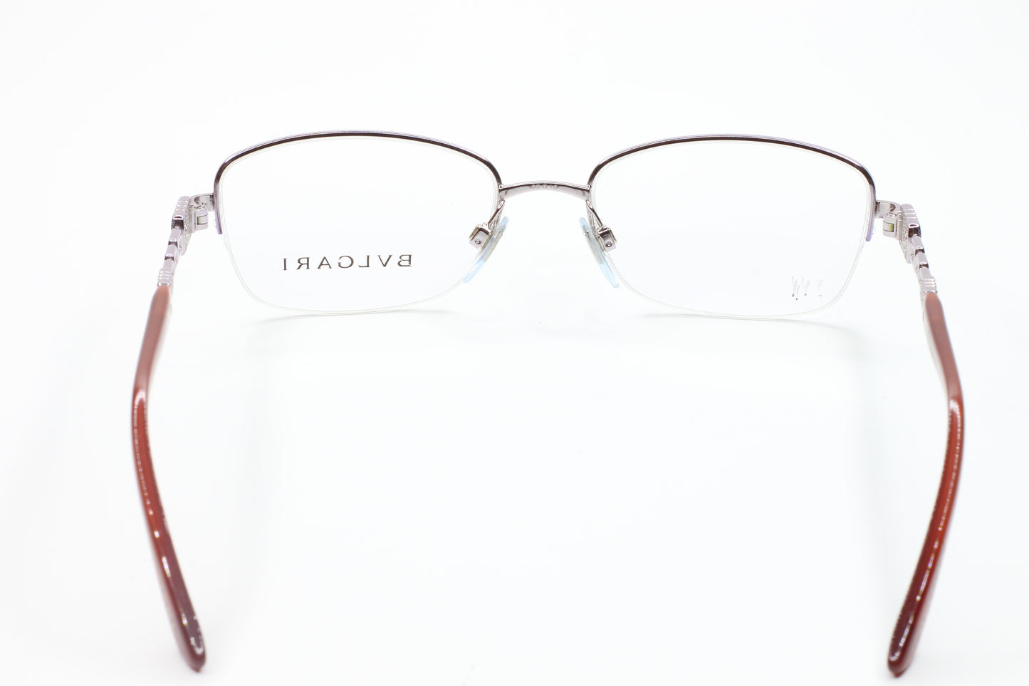 BVLGARI BV2134-B 378 53mm Purple Half-Rim Swarovski Eyeglasses - Eyeglasses, Women