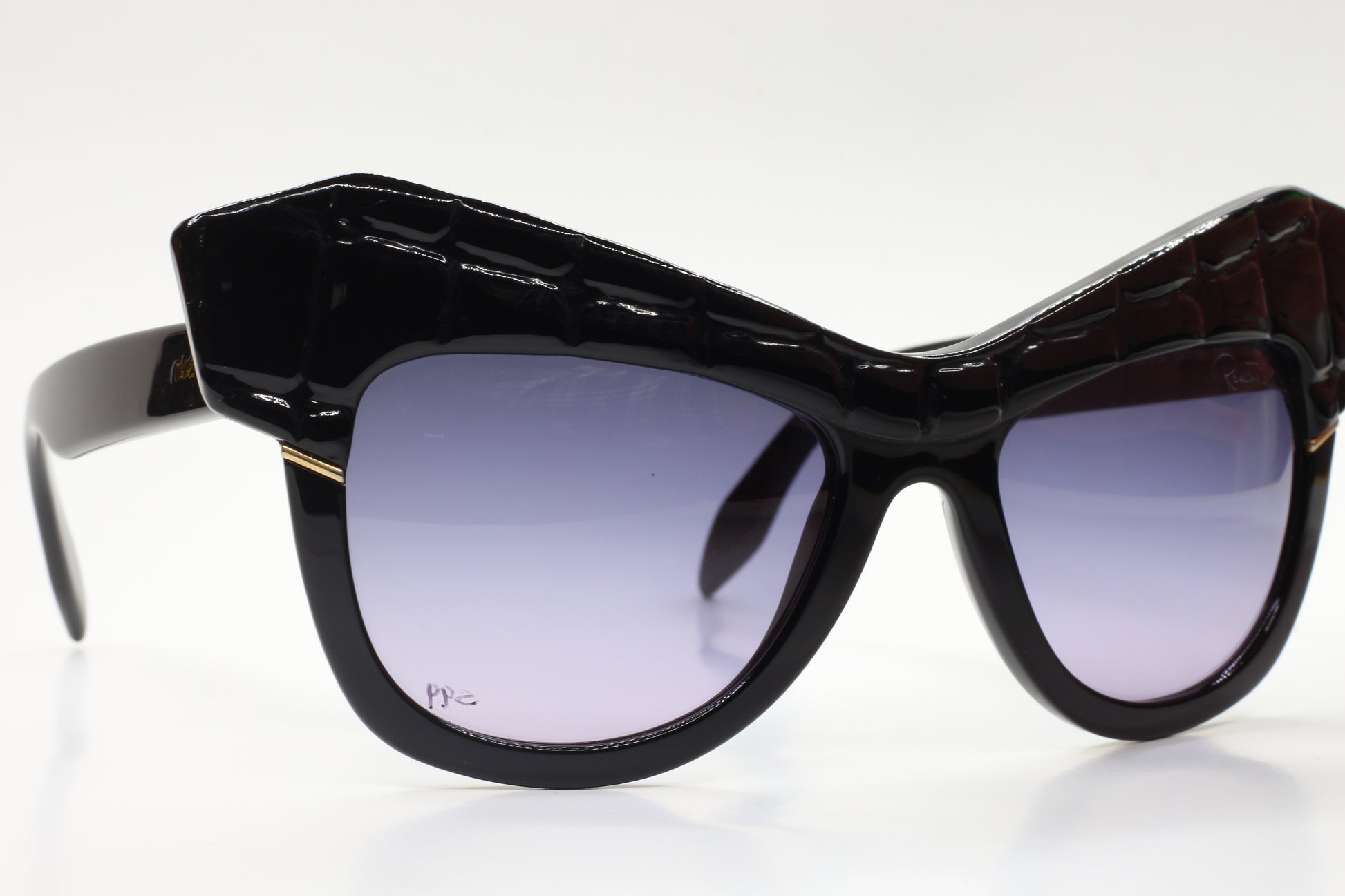 Roberto Cavalli Wild Diva RC750S 01B Authentic Glossy Black Sunglasses