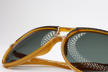 Ermenegildo Zegna SZ3280 0300 Gold Yellow Gradient Gray Luxury Sunglasses - Men, sunglasses, Women