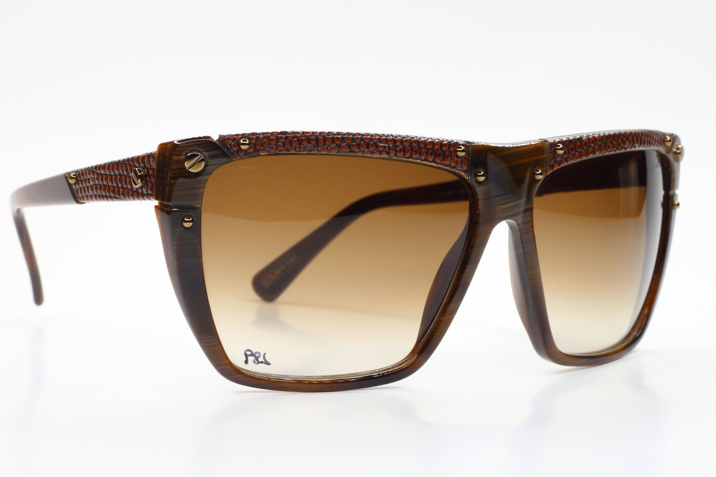 Lanvin SLN501 0G62 Brown-Horn w/Brown Gradient Luxury Sunglasses - sunglasses, Women