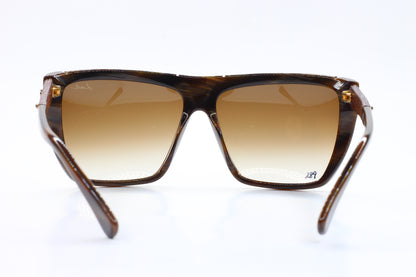 Lanvin SLN501 0G62 Brown-Horn w/Brown Gradient Luxury Sunglasses - sunglasses, Women