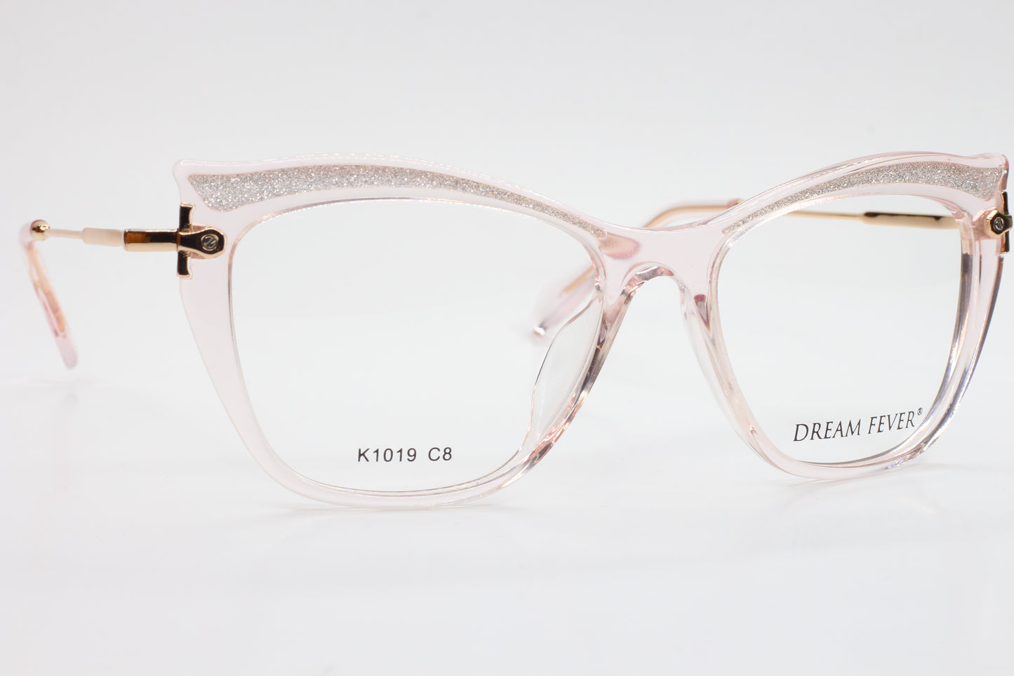 Dream Fever K1019 Transparent Pink Gold Designer Eyeglasses Optical Frames ABC Optical Eyeglasses