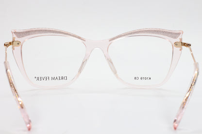 Dream Fever K1019 Transparent Pink Gold Designer Eyeglasses Optical Frames ABC Optical Eyeglasses