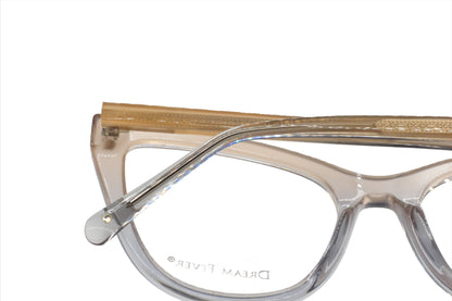 Dream Fever K8030 C2 Acetate Transparent Brown Fade Gray Eyeglasses - ABC Optical