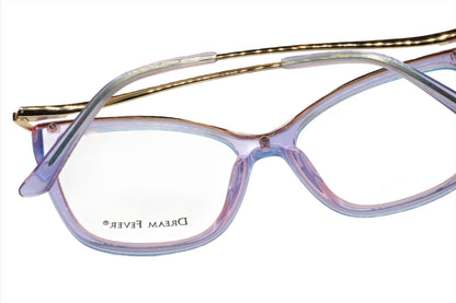 Dream Fever K8028 Purple And Gold Designer Italy Eyeglasses Optical Frames ABC Optical Eyeglasses