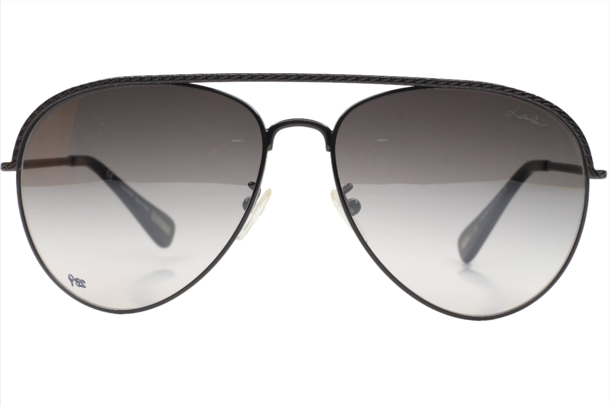 Lanvin Paris SLN003 H41X Gunmetal Aviator Designer Sunglasses -Ma 60-15-135 H41X Gunmetal Metal