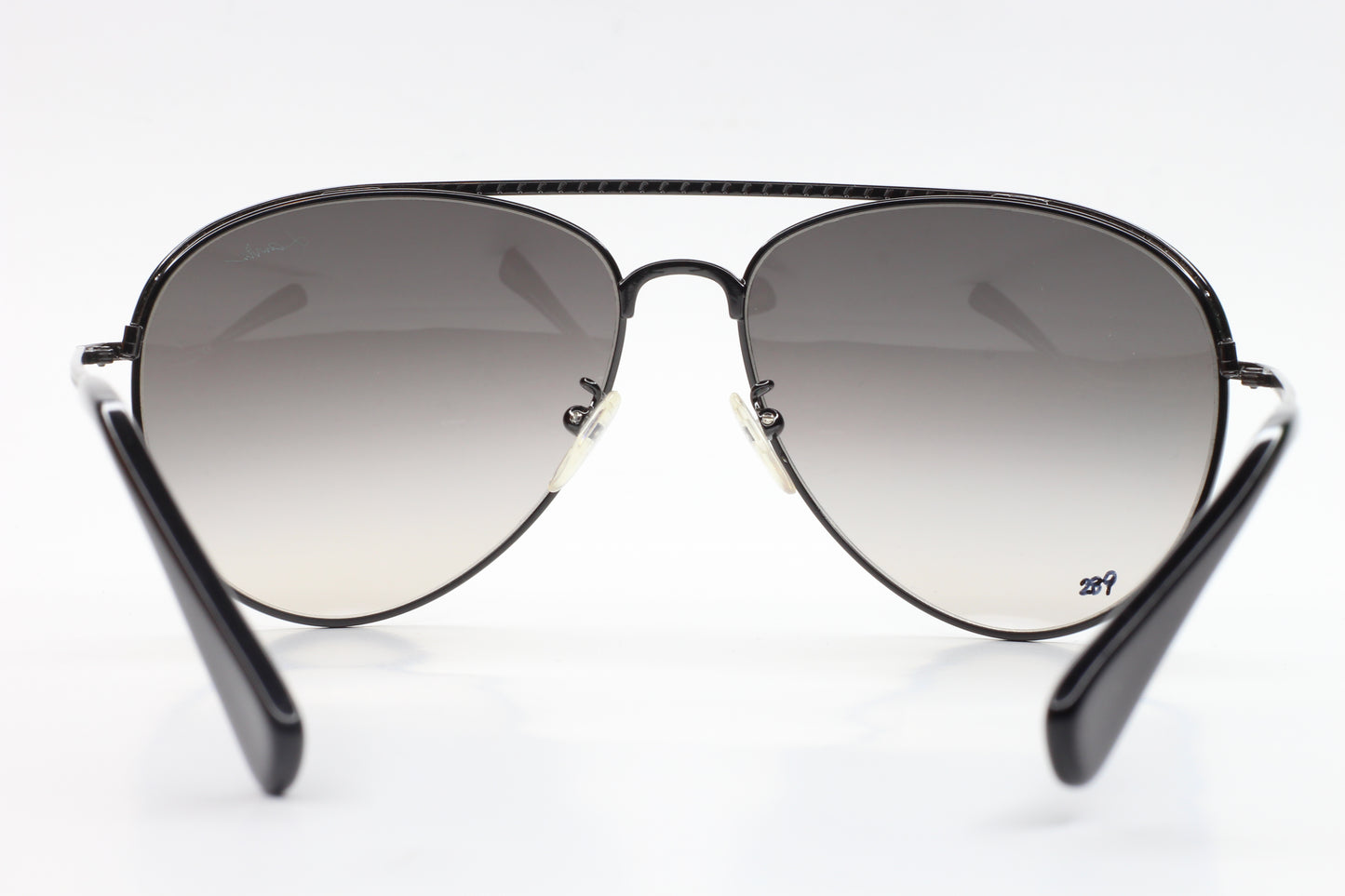 Lanvin Paris SLN003 H41X Gunmetal Aviator Sunglasses -Ma